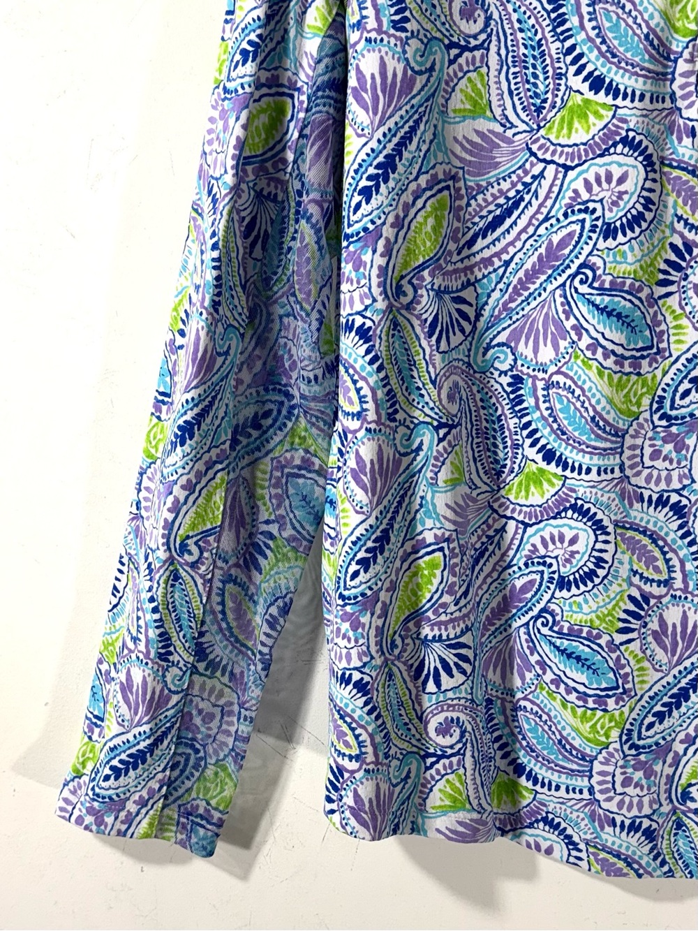 IBKUL UPF 50 Sun Shirt Paisley Long Sleeve Golf Tennis 1/4 Zip XL - Picture 5 of 11